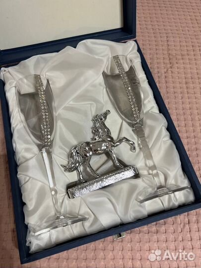 Набор бокалов chinelli со стразами swarovski