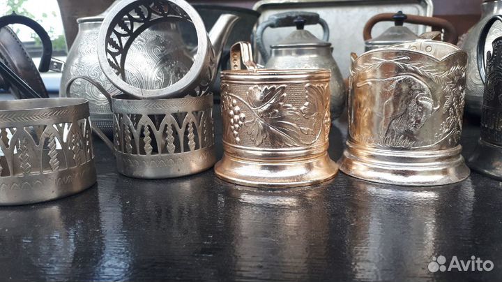 Подстаканники мельхиоровые