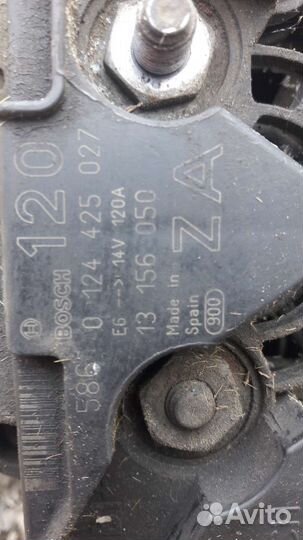 Генератор opel zafira А, astra G