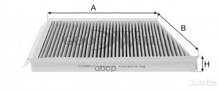 Фильтр салона угольный AG446CFC AG446CFC Goodwill