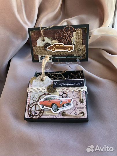 Конверт и коробочка для денег мужчине, 23 февраля