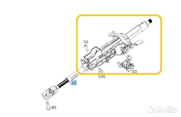 Рулевая колонка Mercedes-Benz Cla-Class C118FC AMG