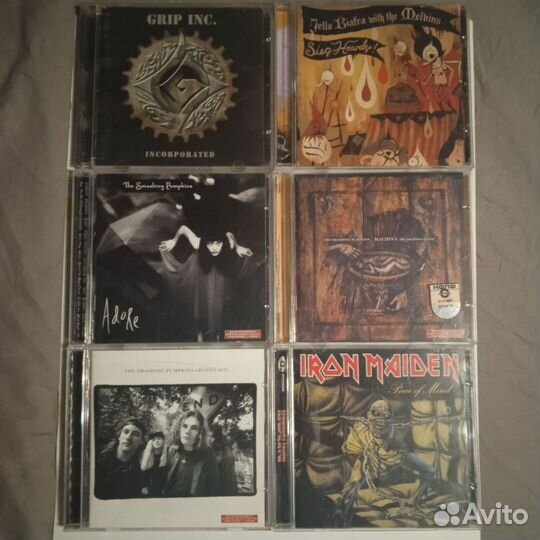 CD диски. Rock metal industrial death metal