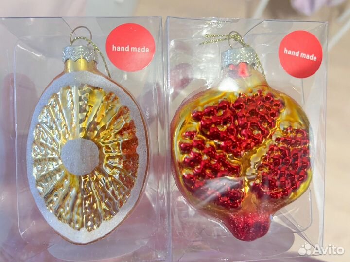 Елочные игрушки стекло новые