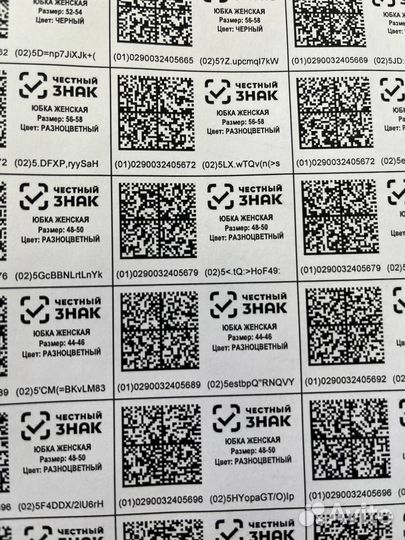 Маркировка Честный знак