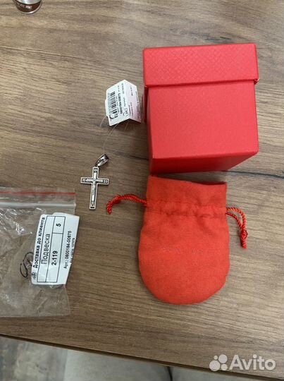 Крест серебро 925