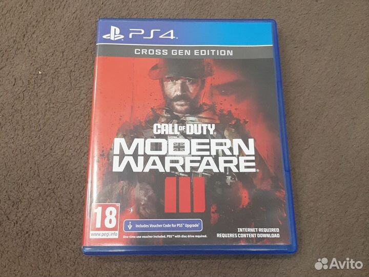 Call of duty modern warfare 3 диск ps4