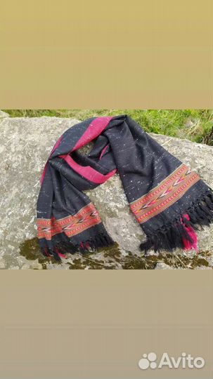 Унисекс палантин шерстяной