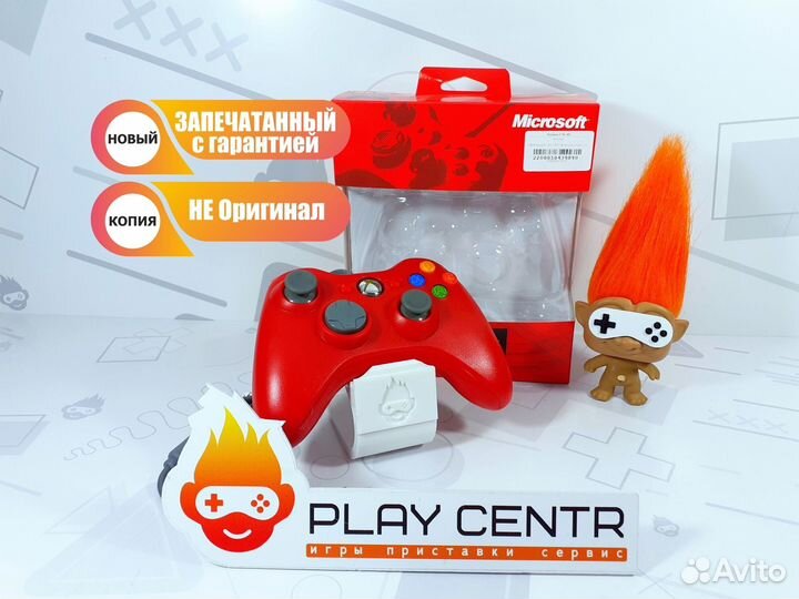 Геймпад для Xbox 360 Проводной Красный