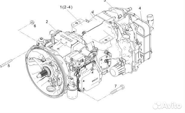 АКПП в сборе tipmatic 12+2 2700NM R3500 Man TGX