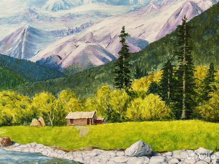 Картина маслом на холсте пейзаж