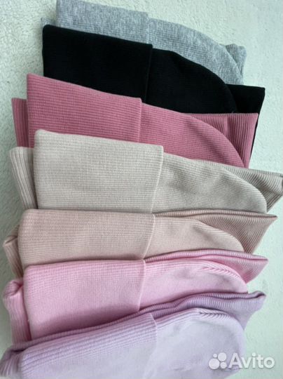 Шапка и снуд в рубчик новая