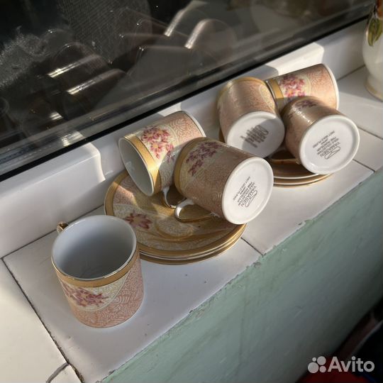 Сервиз чайный, кофейный, хрусталь керамика