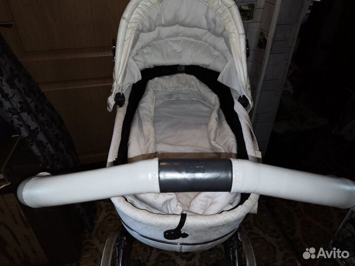 Белая коляска Bebecar (Португалия) на запчасти