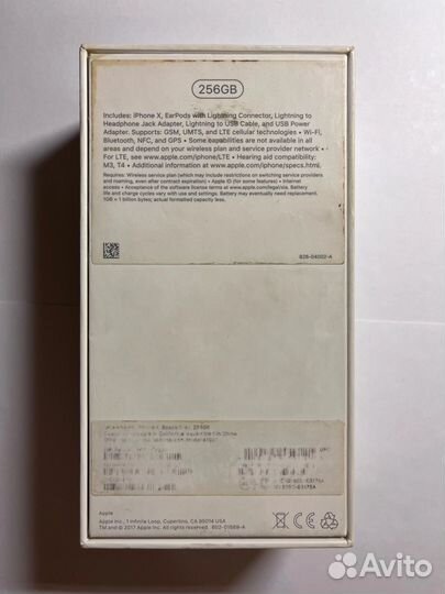 iPhone X, 256 ГБ