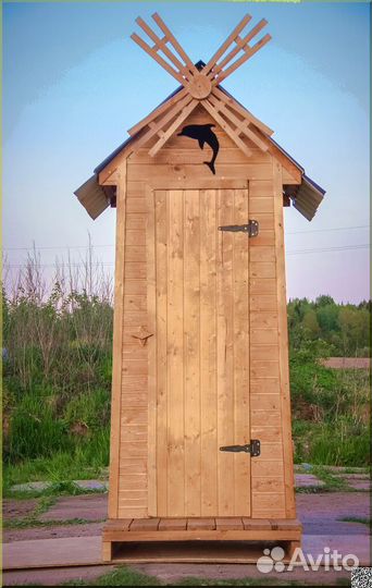 Дачный туалет с установкой KEY673