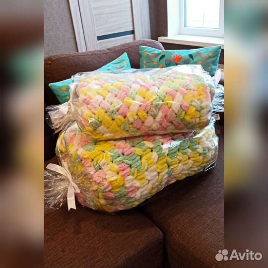 Плед из alize puffy под заказ