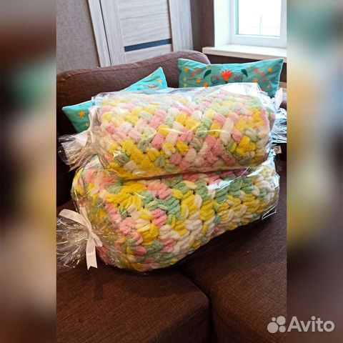 Плед из alize puffy под заказ