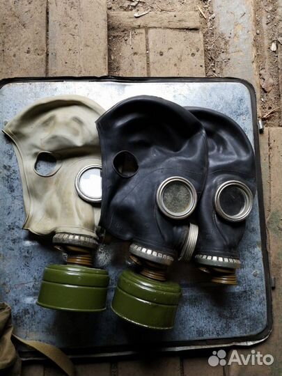 Противогазы гп-5, гп-7, Хомяк, фильтры/ СССР