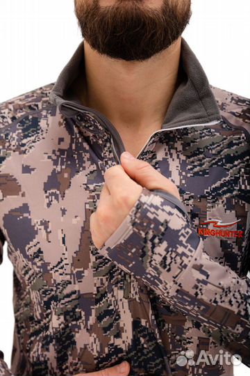 Термобелье king hunter base layer camo/grey