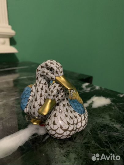 Коллекционая статуэтка «пара уток»(Херенд)