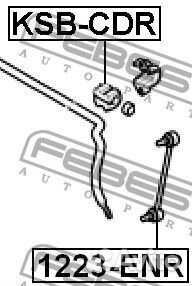 Втулка заднего стабилизатора d13.8