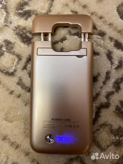 Чехол-зарядка на samsung galaxy s6 edge