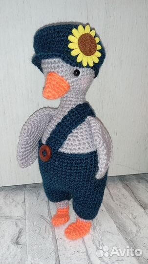 Вязаные игрушки гусь