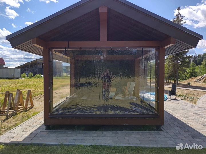 Мягкие окна для беседок и террасс