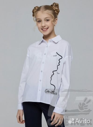 Блузка школьная новая 140 размер