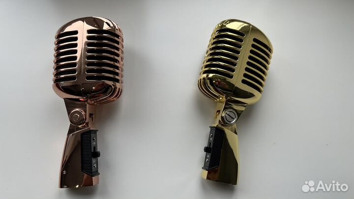 Ретро микрофон, новый цвет: золото, медь