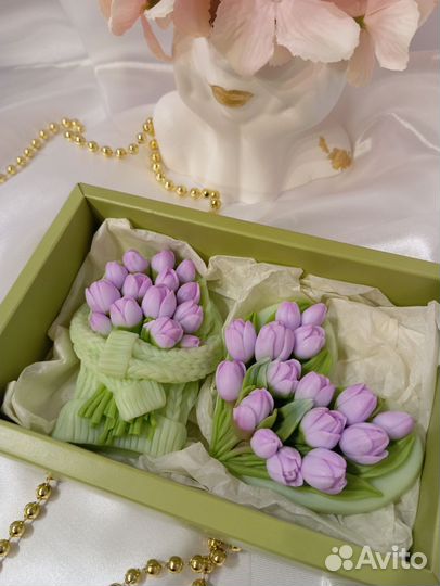 Мыло ручной работы набор к 8 марта/ко дню рождения