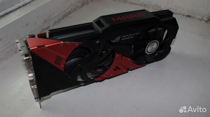 Gtx 760 asus mars 4GB. полурабочая