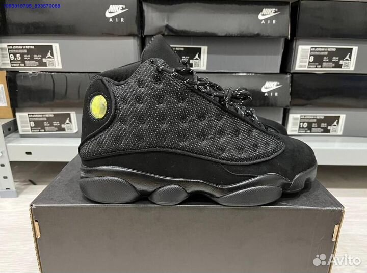 Кроссовки nike air jordan 13 black cat