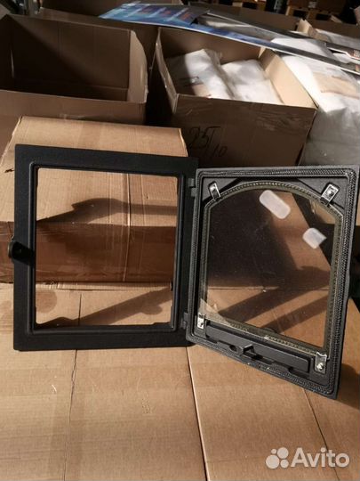 Дверка каминная со стеклом