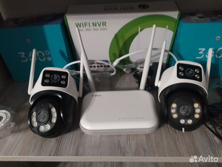 Беспроводная уличная система видеонаблюдения 12 mp