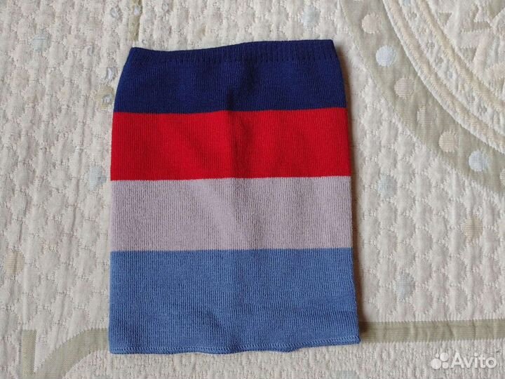 Новая демисезон шапка снуд 52-54 Agbo красная маль