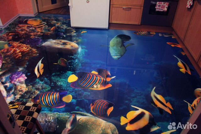 Наливные полимерные полы, декоративные 3D полы в Феодосии | Услуги | Авито