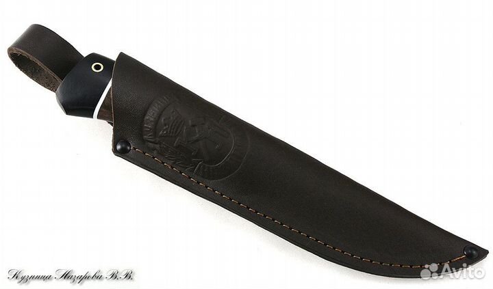 Нож Беркут х12мф черный граб стабилизированная кар