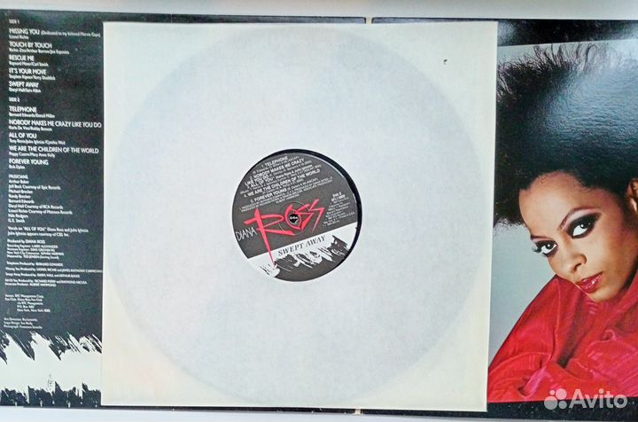 LP Diana Ross – Swept Away / RCA – US 1984