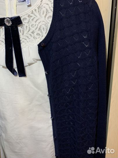 Вязаный жакет для девочки