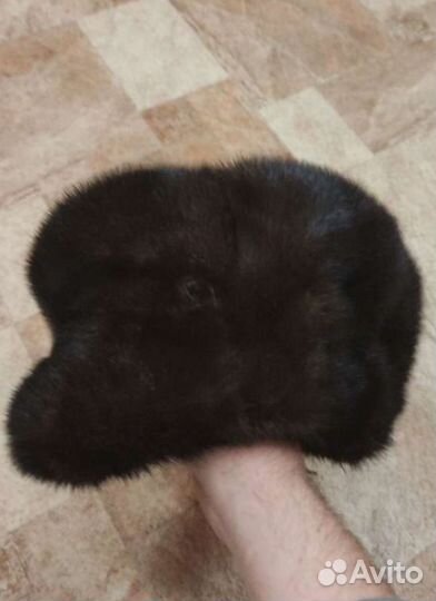 Норковая шапка мужская