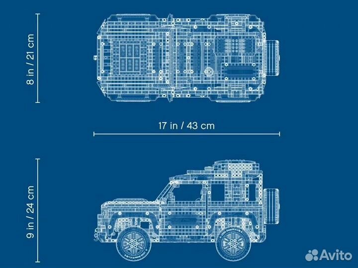 Lego technic 42110 Lend Rover Defender (оригинал)