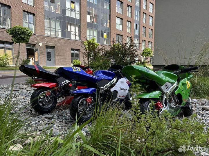 Минибайк детский бензин/электро новый