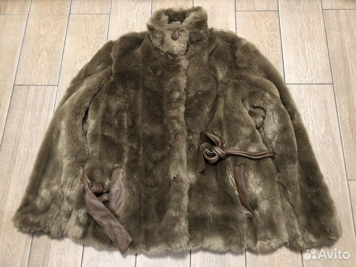 Полушубок зимний размер 46 свободный body flirt