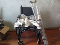 Инвалидная коляска новая, костыли металлические