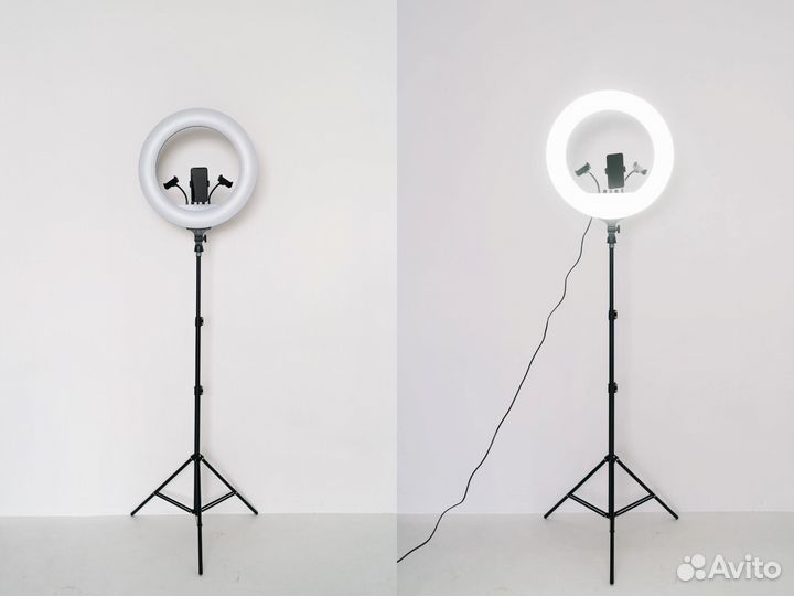 Кольцевая Лампа 45 см + Штатив + Сумка + Пульт