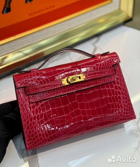 Сумка Hermes Kelly Pochette Croco