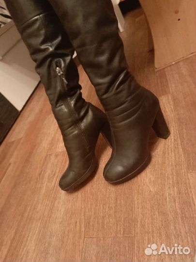 Сапоги женские зимние натуральная кожа 39 размер