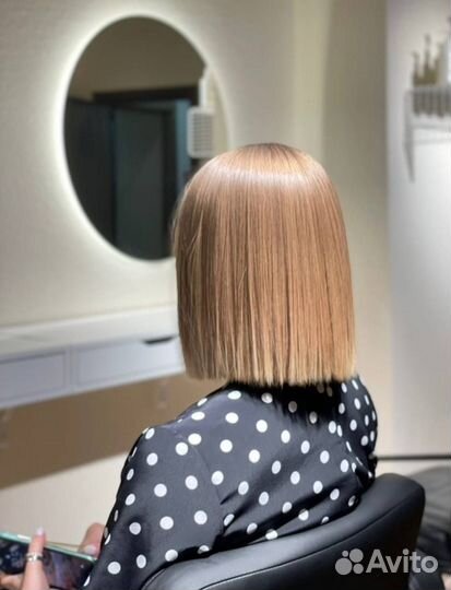 Кератиновое выпрямление волос